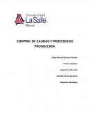 CONTROL DE CALIDAD Y PROCESOS DE PRODUCCION