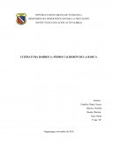 LITERATURA BARROCA: PEDRO CALDERÓN DE LA BARCA