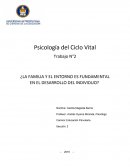 ¿La familia y el entorno es fundamental en el desarrollo del individuo?