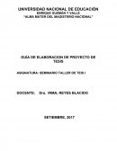 Guia de elaboracion de Tesis