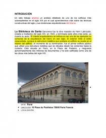 ANÁLISIS DE LA RQUITECTURA DE LA BIBLIOTECA DE SANTA GENOVEVA DE PARÍS FRANCIA - Ensayos - isakrtc ANÁLISIS DE LA RQUITECTURA DE LA BIBLIOTECA DE SANTA GENOVEVA DE PARÍS FRANCIA - Ensayos - isakrtc