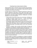 El psicólogo frente al sistema educativo en México.