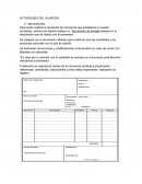 Actividades del almacén