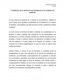 Problemas de la definición de problemas en el análisis de políticas