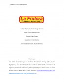 Análisis Empresa La Frutera Frappe Gourmet