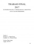 ECONOMIA POLITICA Y PROBLEMATICA ARGENTINA
