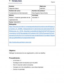 Módulo 3. Aspectos generales de las organizaciones. Página 1