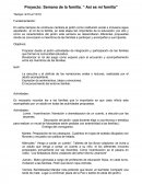 Proyecto: Semana de la familia. “ Así es mi familia”