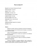 Plan de clases N°1