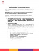 Métodos aplicables en la valuación de empresas