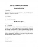 El objetivo de este documento es que el/la estudiante elabore un diagnóstico que justifique el Proyecto de Servicio Social