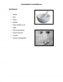 Toxicologia PROCEDIMIENTO EXPERIMENTAL