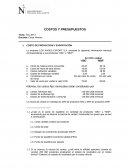 Taller COSTOS Y PRESUPUESTOS LOS ANDES EXPORT S.A.