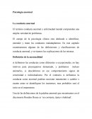 Psicología anormal La conducta anormal