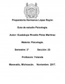 Guía de estudio Psicología.