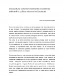 Análisis Kaldoriano de la Industria Manufacturera Zacatecana