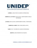 ARTICULOS DEL COMPORTAMIENTO MORAL Y PROFESIONAL