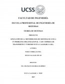 APLICACIÓN DE LA METODOLOGÍA DE SISTEMAS SUAVES A UN PROBLEMA ORGANIZACIONAL CASO EMPRESA DE TRANSPORTES Y TURISMO NUEVA CAJAMARCA S.R.L.
