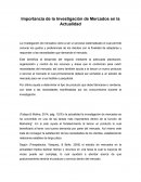 Importancia de la Investigación de Mercados en la Actualidad