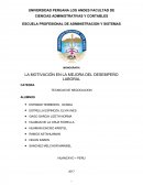 LA MOTIVACIÓN EN LA MEJORA DEL DESEMPEÑO LABORAL