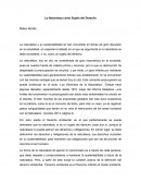 La Naturaleza como Sujeto del Derecho