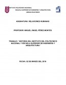 Historia del instituto del politecnico nacional y escuela superior de ingeniería y arquitectura