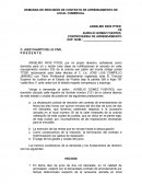 DEMANDA DE RESCISIÓN DE CONTRATO DE ARRENDAMIENTO DE LOCAL COMERCIAL