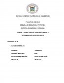 GUIA DE LABORATORIO DE ANALISIS CLINICOS II DETERMINACIÓN DE ÁCIDO ÚRICO PRÁCTICA No. 2
