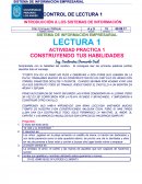 CONTROL DE LECTURA 1 INTRODUCCIÓN A LOS SISTEMAS DE INFORMACIÓN