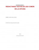 REDACTANDO TEXTOS DE USO COMÚN EN LA OFICINA