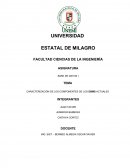 CARACTERIZACIÓN DE LOS COMPONENTES DE LOS DBMS ACTUALES