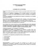 El peor de los males que le puede suceder al hombre es que llegue a pensar mal de si mismo, Goethe