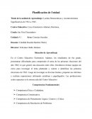 Como es que se da la Planificacion de Clase (UNIDAD)