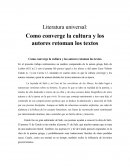 Ejemplo de Literatura Universal