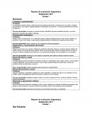 EJEMPLO DE REPORTES DE EVALUACION Lenguaje y comunicación