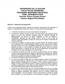 TEMA: ARGUMENTACIÓN