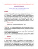 La neuva Formación Inicial y permanente de los docentes de Educación Física