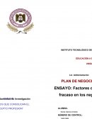 Ejemplo de Factores de éxito y riesgo en una empresa