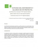 ESTUDIO DEL MOVIMIENTO Y ALCANCE DE UN PROYECTIL