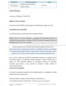 Conocer la técnica TEACCH y poder proponer actividades para realizar en el aula.