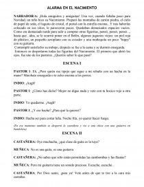 COMO SE DA EL TEATRO INFANTIL ALARMA EN EL NACIMIENTO. Página 1