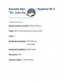 Informe de la experiencia en expo técnica