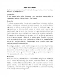 APRENDER A SER ENSAYO. Página 1