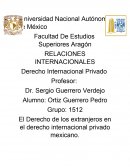 El derecho de los extranjeros en la constitucion mexicana