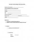 ENCUESTA SOCIECONÓMICA PARA ZONA RURAL