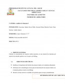 INFORME DE LABORATORIO CATEDRA: Análisis de Alimentos I