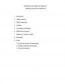 DESCRIPCION CURSO DE HIGIENE Y MANIPULACION DE ALIMENTOS