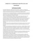 CREDITO Y COBRANZA DENTRO DE UNA EMPRESA