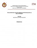 Tesis “APLICACIÓN DE LAS INTELIGENCIAS ARTIFICIALES EN LA VIDA COTIDIANA”