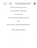 SENTIDO Y SIGNIFICADO DE APRENDER ÉTICA